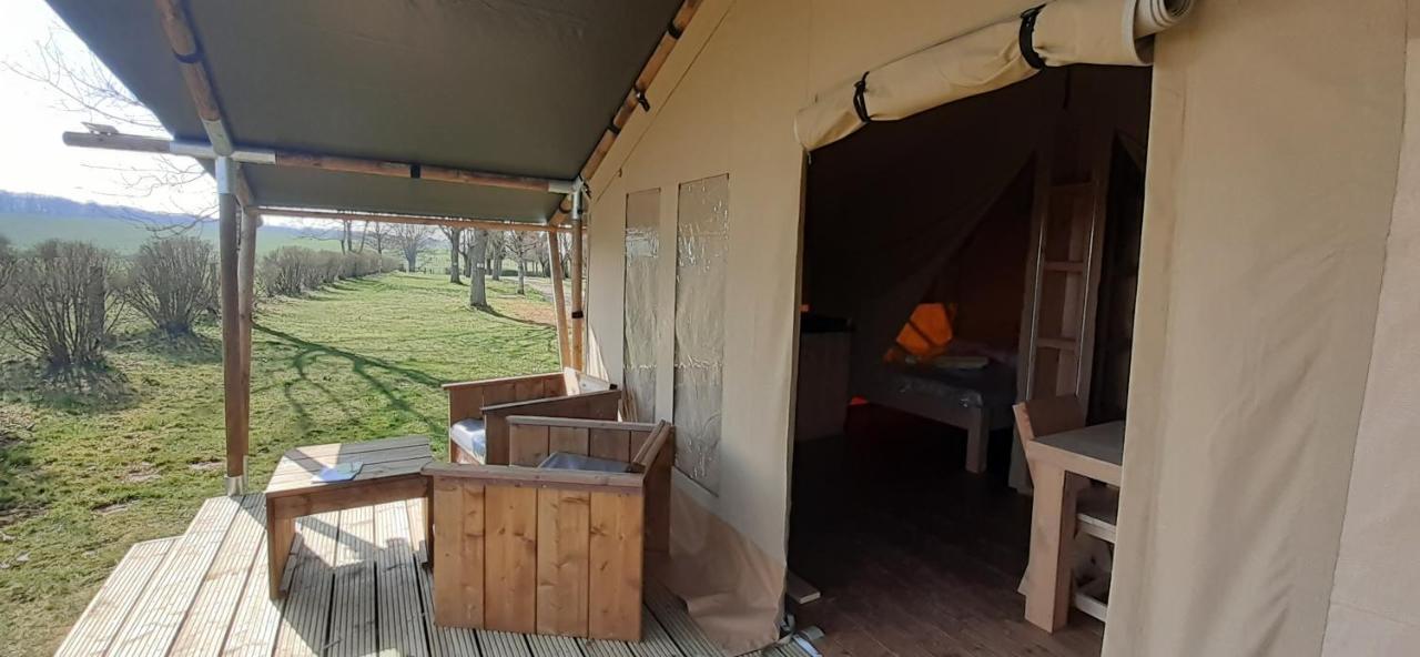 Tente Familiale au Camping Hautoreille Bannes  Extérieur photo